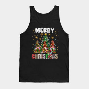 Merry Christmas Gnome Family Funny Xmas Tree Women Men Kids Tank Top